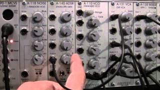 Doepfer A140 ADSR Envelope Generator Part ThreeVCO Patch [upl. by Relyhcs]