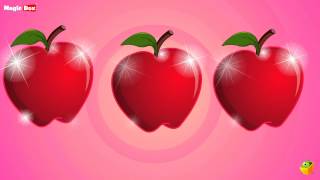 An Apple A Day  English Nursery Rhymes  CartoonAnimated Rhymes For Kids [upl. by Katt930]