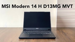 MSI Modern 14 H D13MG MVT Review Sleek Design amp Powerful Performance [upl. by Ahseal48]