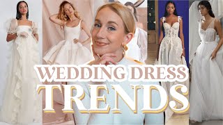 Wedding Dress Trends Vogue Brides The Knot and More [upl. by Chui207]