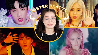 MY SISTER REACTS TO TREASURE ITZY ATEEZ AND DREAMCATCHER EP 3 [upl. by Oicnedurp629]