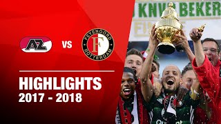 GOUDEN BEKERWINST  Highlights AZ  Feyenoord  Bekerfinale 20172018 [upl. by Adgam]