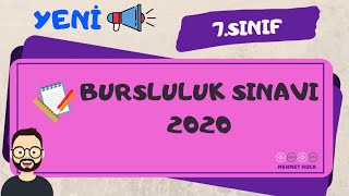 7Y 7 Sınıf Bursluluk Sınavı Matematik Soru Çözümleri 2020 [upl. by Selym492]