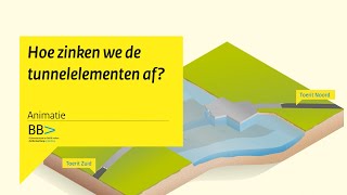 Animatie  Uitleg afzinken tunneldelen [upl. by Priebe]