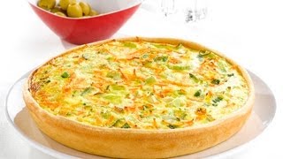 🧀 QUICHE de VERDURAS 🍆 y pollo 1 RECETA FÁCIL [upl. by Aicnarf]