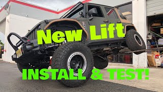 Installing a 45 inch Frankenstein Lift Kit on my Jeep Wrangler Unlimited Rubicon [upl. by Baun216]