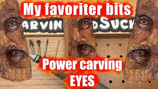 My favorite bits for carving eyes [upl. by Ellimaj]