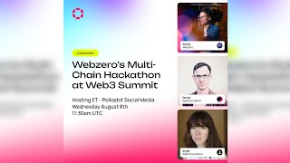 Webzeros MultiChain Hackathon at Web3 Summit [upl. by Eilyw216]