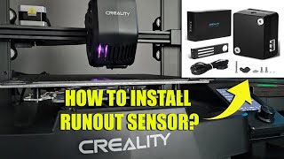 Creality Ender 3 V3 SE  KE  How to install filament Runout Sensor [upl. by Helbona]