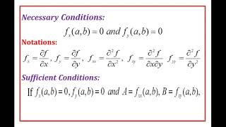 25  Necessary amp Sufficient Conditions for a Maximum or a Minimum [upl. by Rap]