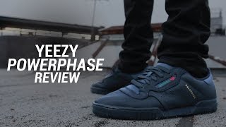 ADIDAS YEEZY POWERPHASE CALABASAS BLACK REVIEW [upl. by Etolas344]