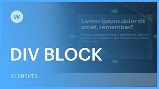 Div blocks  Web design tutorial [upl. by Lieno913]