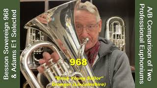 Euphonium Comparison Besson Sovereign 968 and Adms E1 Selected Including Intonation Graph [upl. by Lu515]