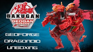 Bakugan Geogan Rising Geoforge Dragonoid Unboxing [upl. by Langer856]