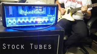 Hughes and Kettner Tubemeister Tube replacement soundtest Mullard Tung Sol [upl. by Atirb]