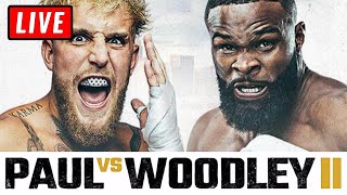 🔴 JAKE PAUL vs TYRON WOODLEY 2 Live Stream  UFC Vegas 45 Watch Along [upl. by Shewmaker]