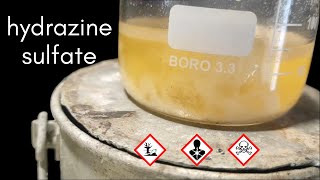 HYDRAZINE SULFATE by the ketazine process [upl. by Brittnee]