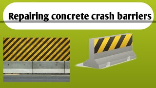 Repairing concrete crash barriers involves several steps to ensure safety and structural integrity [upl. by Akerboom126]