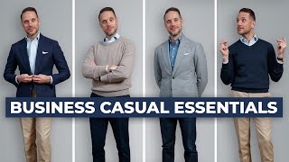 The ULTIMATE Business Casual Capsule Wardrobe  15 Menswear Wardrobe Essentials [upl. by Cadmann]