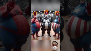 Gym 🤣 Who is best Spiderman vs Venom vs Captain America shorts spiderman brawlstars marvel [upl. by Don86]