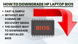 How to Downgrade HP Laptop BIOS  StepbyStep Tutorial  No Command Prompt or Recovery Disk Needed [upl. by Ehctav]