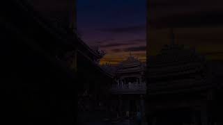 Evening 🌆 vibe in a sunset view in temple relaxation with music 🎶shorts asmr [upl. by Dnomra499]