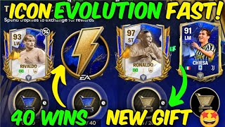 HOW TO GET USE TOTY TROPHY TOKENS ICON EVOLUTION RIVALDO LAMPARD CANNAVARO IN EA FC FIFA MOBILE 24 [upl. by Ilrahs]