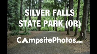 Silver Falls State Park Oregon Campsite Photos [upl. by Hinze]