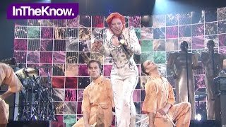 LADY GAGA performs DAVID BOWIE tribute GRAMMYS 2016  InTheKnow [upl. by Damicke221]