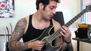 How to play Marianas Trench by August Burns Red Guitar Solo Lesson [upl. by Adnalohs100]