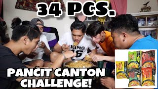 PANCIT CANTON CHALLENGE 34 PCS [upl. by Burger]