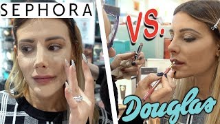 MI SONO FATTA TRUCCARE DA SEPHORA VS DOUGLAS 🤔 CHI HA VINTO [upl. by Kurzawa344]