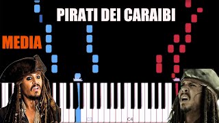 I PIRATI DEI CARAIBI MEDIA difficoltà  HANS ZIMMER  IL PIANO SUL TUBO [upl. by Hamo]