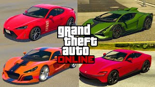 TOP 5 FASTEST CARS IN GTA 5 ONLINE 2024 [upl. by Raynell]