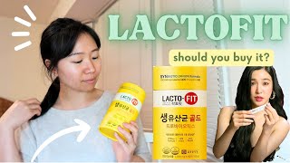 I tried SNSD Tiffanys Probiotics  LactoFit Gold Probiotics Review [upl. by Argile]