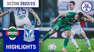 Radomiak Radom  Lech Poznań 11  SKRÓT  Ekstraklasa 202223  29 Kolejka [upl. by Anilac438]