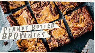 Chewy Brownies with PEANUT BUTTER [upl. by Jaylene]