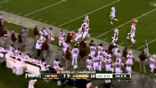 Clemson 38 Va Tech 10 Championship Game Highlights [upl. by Crescentia]