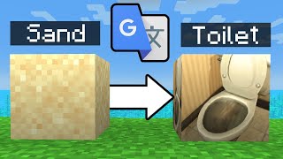 I Put Every Minecraft Texture Through Google Translate 1 TRILLION Times [upl. by Haerdna]