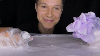 ASMR Soapy Water Tingles foam bubbles fizz amp slime [upl. by Yhotmit]