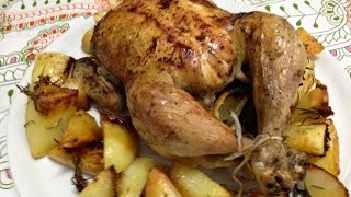 Pollo al forno con patate [upl. by Leugimesoj]