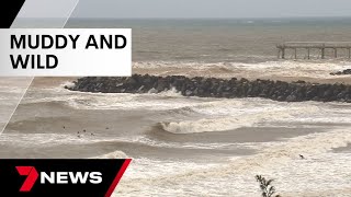 Gold Coast beaches shut due to swell conditions  7 News Australia [upl. by Eibo920]