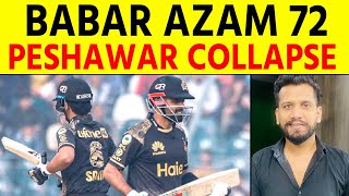 Karachi vs Peshawar  Babar Azam Lone Warrior Peshawar Collapse under pressure [upl. by Portingale]