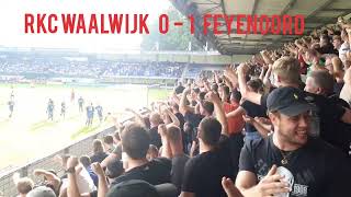 Atmosphere FEYENOORD away stand against RKC Waalwijk Full time score 0  1 [upl. by Hennie]