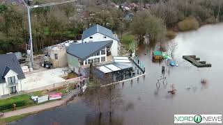 Hochwasser und Straßenschäden in Haselünne [upl. by Nylanna]