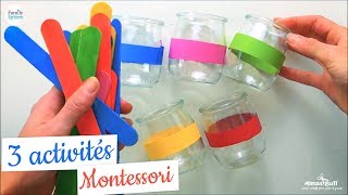 3 activités montessori familysphère [upl. by Ojytteb]