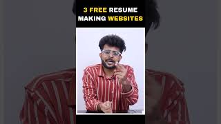 3 Free Resume making Websites📑Get Resume Templates for Freshers Resume Kaise Banaye shorts lmt [upl. by Burra547]