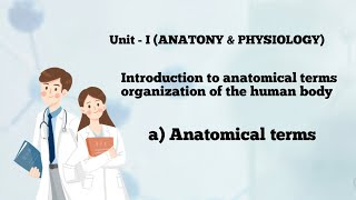 Anatomical terms  Introduction to anatomical terms organization of the human body [upl. by Ielarol]