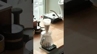 Cafec Flower Dripper DEEP 27  pourover coffeeroutine cafec [upl. by Ddot]