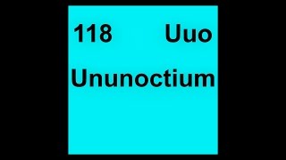 118 Og Oganesson 2018  2015 118 Uuo Ununoctium [upl. by Silra]